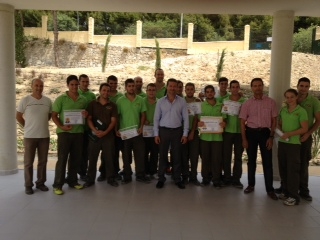 Juventud Agradece la Labor Realizada en el Parque Innova por los Alumnos en Prácticas de Jardinería de Benalforma.