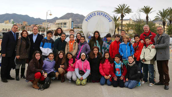 Visita de los ganadores del concurso del 'Christma del Puerto'