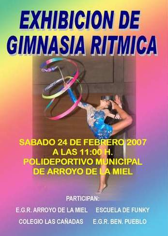 Exhibición de Gimnasia Rítmica
