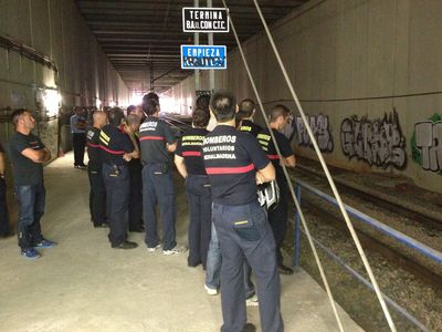 Jornada Técnia  de ADIF al Cuerpo de Bomberos de Benalmádena.