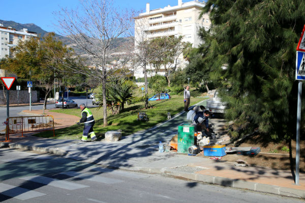 Trabajos de mejoras en el entorno de avenida Mare Nostrum