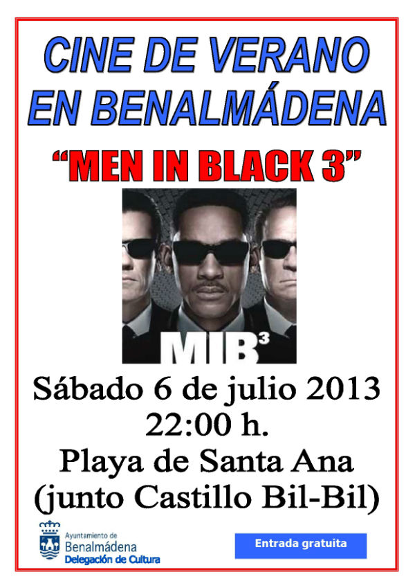 El cine de verano arranca mañana en la playa Santa Ana con la proyección de la película 'Men in black 3'
