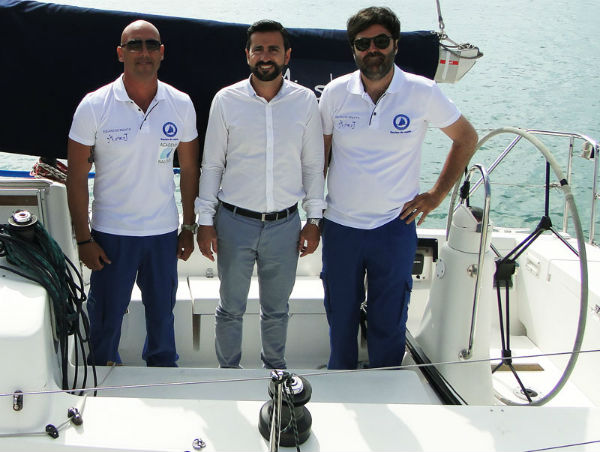 El velero 'Mister J', patrocinado por el Puerto Deportivo de Benalmádena, ganador en la Clase ORC 2 de la Primera Regata Intercontinental Marbella-Ceuta