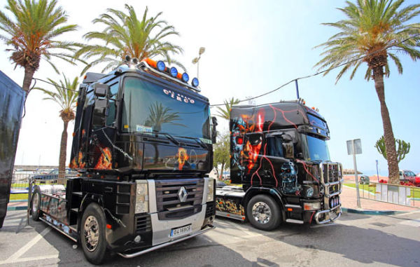 Presentación de espectáculo 'Monster Truck' que se celebrará durante los próximos días en Puerto Marina
