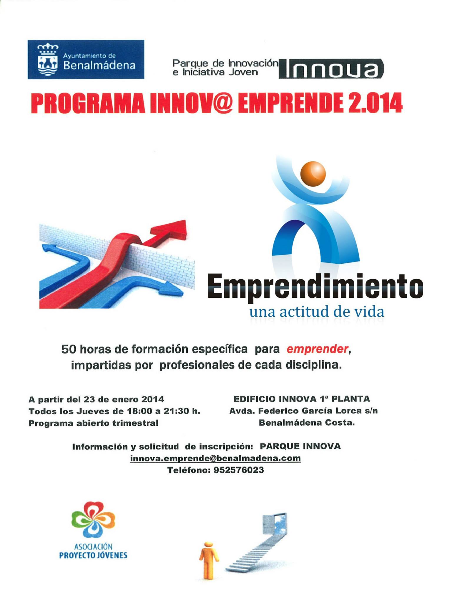El programa Innov@ Emprende continúa el próximo jueves con la conferencia 'Innovación y Emprendimiento'