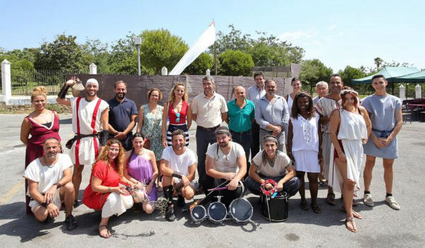 EL Alcalde y los concejales de Cultura y Comercio inauguran ´¨Portum-Vita Hispanorum¨, una recreación de un puerto comercial de la Antigua Roma