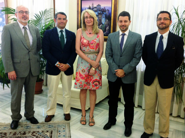 La Alcaldesa recibe a la nueva Junta de Gobierno del Colegio de Administradores de Fincas de Málaga