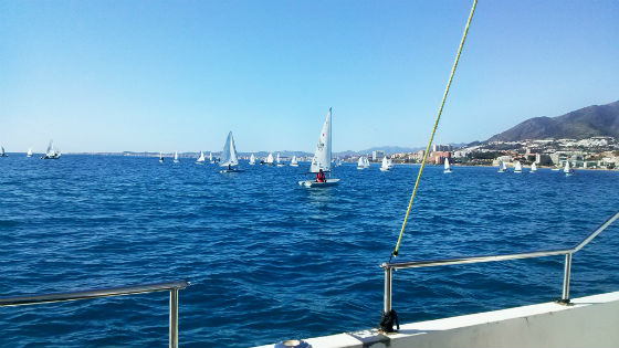 Más de una treintena de regatistas participan en la IV Copa Provincial Optimist 2015