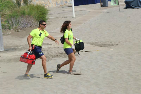 Las playas de Benalmádena acogieron tres simulacros de seguridad