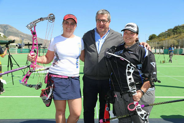 Sergio del Olmo, Alicia Marín, Alberto Blázquez, y Teresa Cerezo, ganadores del Gran Premio de España de Tiro con Arco Olímpico