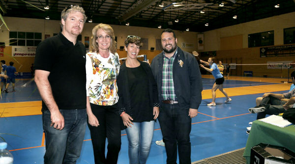 La alcaldesa asiste a la quinta prueba del Trofeo Andalucía de Bádminton