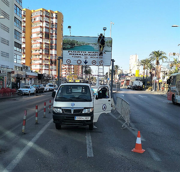 Culminan los trabajos de reparaciones y adecentamiento en el túnel del Puerto Deportivo