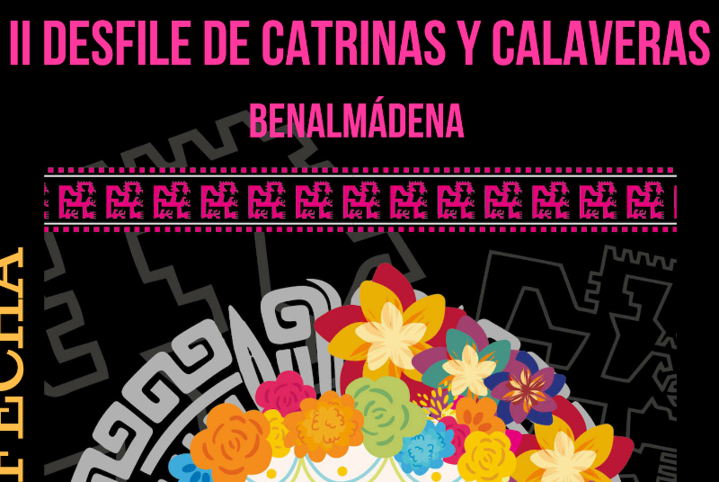 SHOW OF CATRINAS (LADIES OF DEATH) AND SKULLS IN BENALMADENA