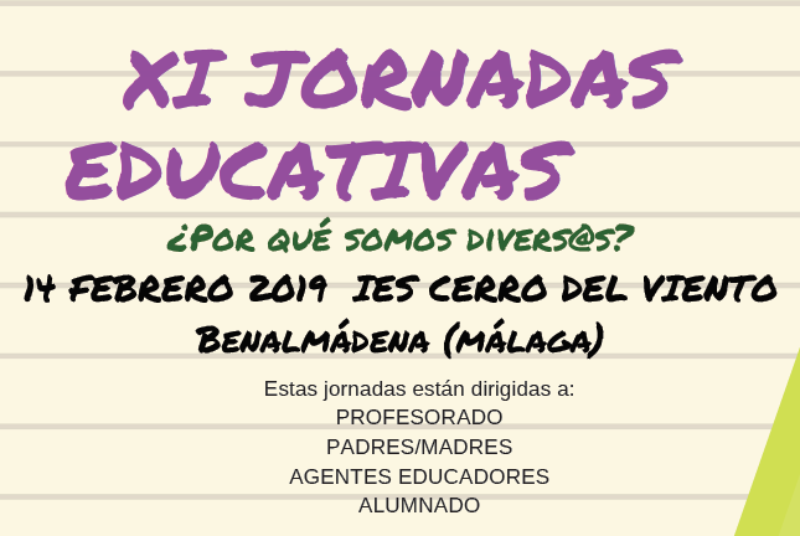 XI JORNADAS EDUCATIVAS ¿POR QUÉ SOMOS DIVERS@S?