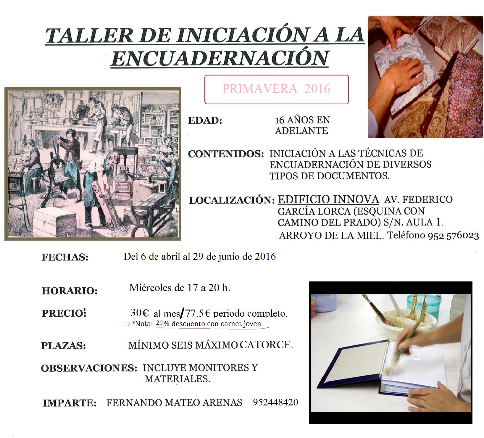 ACTIVIDADES QUE ACOGE EL EDIFICIO INNOVA EL MIÉRCOLES 11 DE MAYO DE 2016