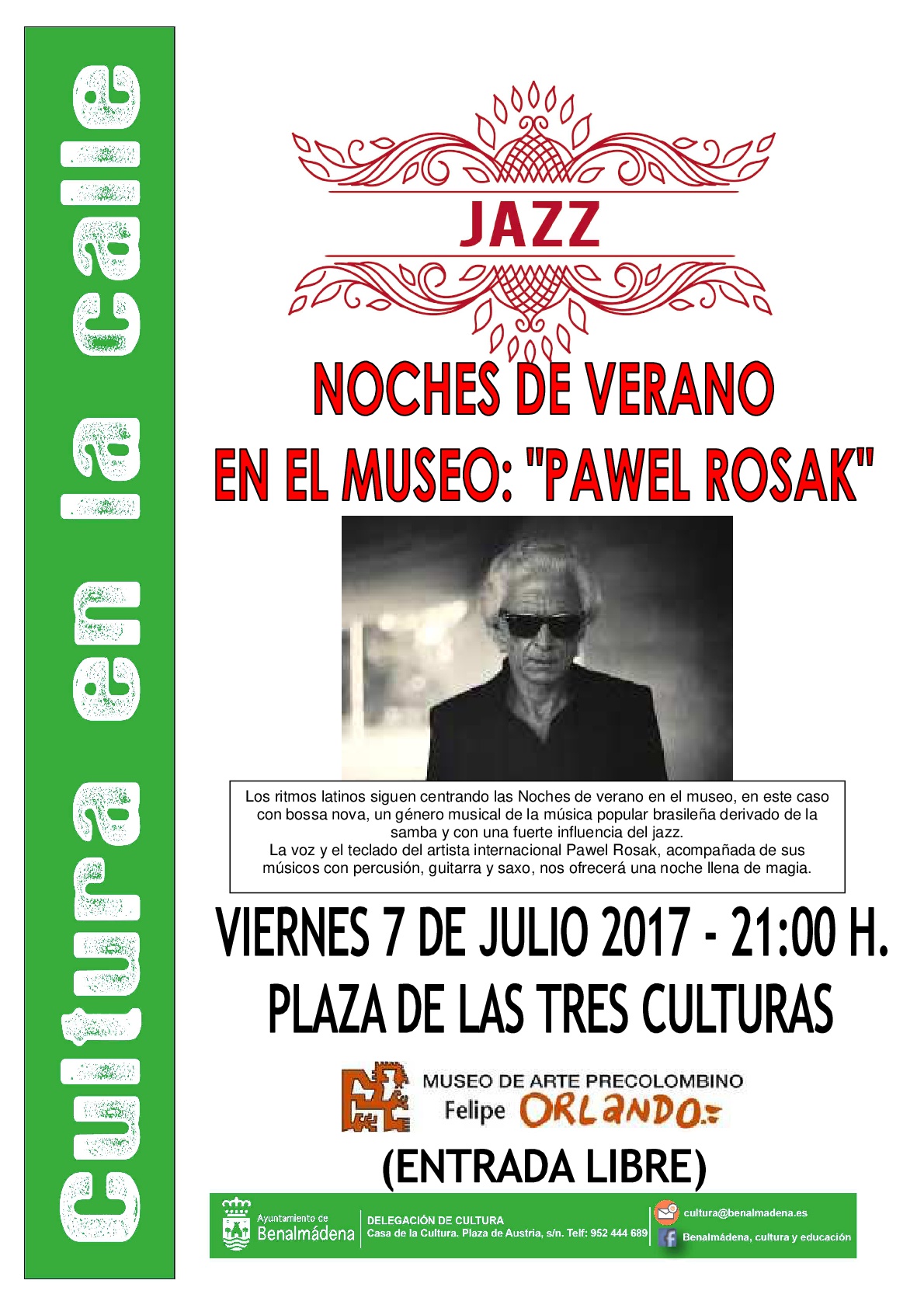 Noches de Verano en el Museo: Bossa Nova con Pawel Rosak