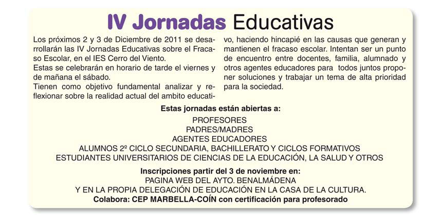 IV Jornadas Educativas