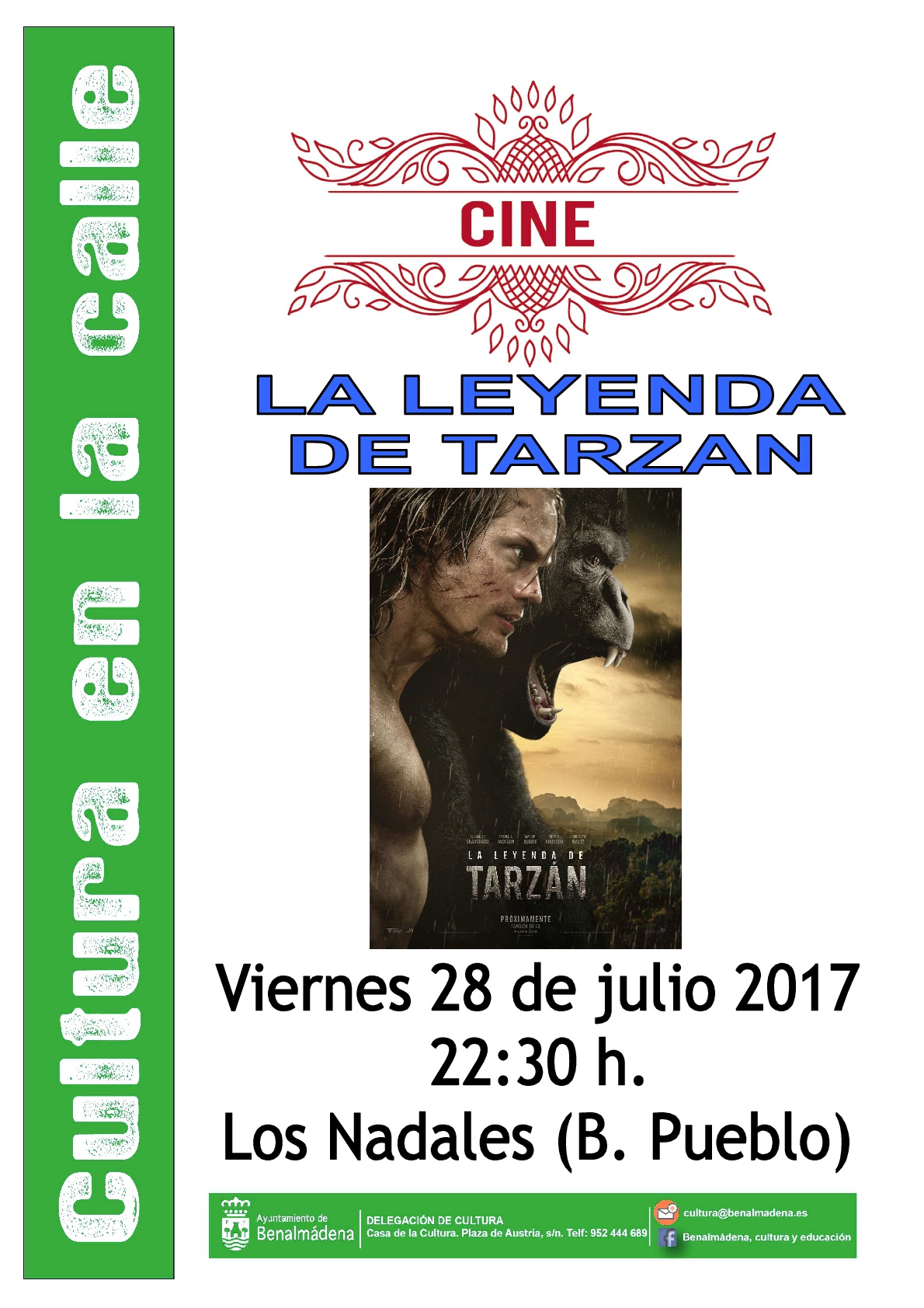 Proyección de película 'Leyenda de Tarzán'