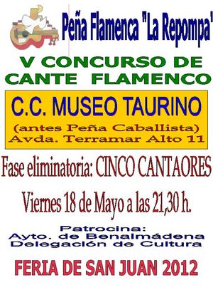 V Concurso Cante Flamenco 