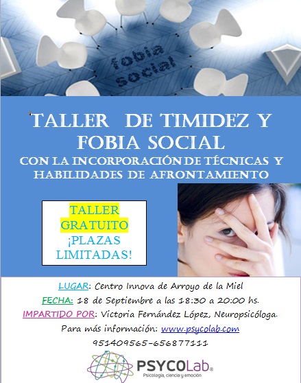Taller de timidez, inhibición y fobia social