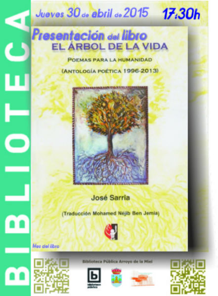 Presentación del libro 'El árbol de la vida (poemas para la humanidad 1996-2013) de José Sarria.