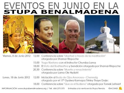 Actividades Programadas. Stupa de la Iluminación