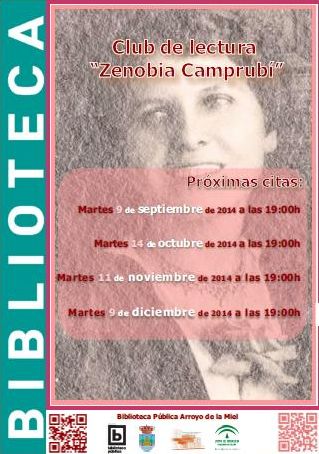 CLUB DE LECTURA ZENOBIA CAMPRUBÍ, COORDINADO POR OLGA LÓPEZ DE LERMA